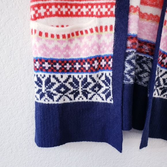 Old Navy Fair Isle Long Line Open-Front Sweater - Picture 8 of 10